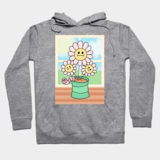 Copy of Flowers With Faces - Windowsill Hoodie
